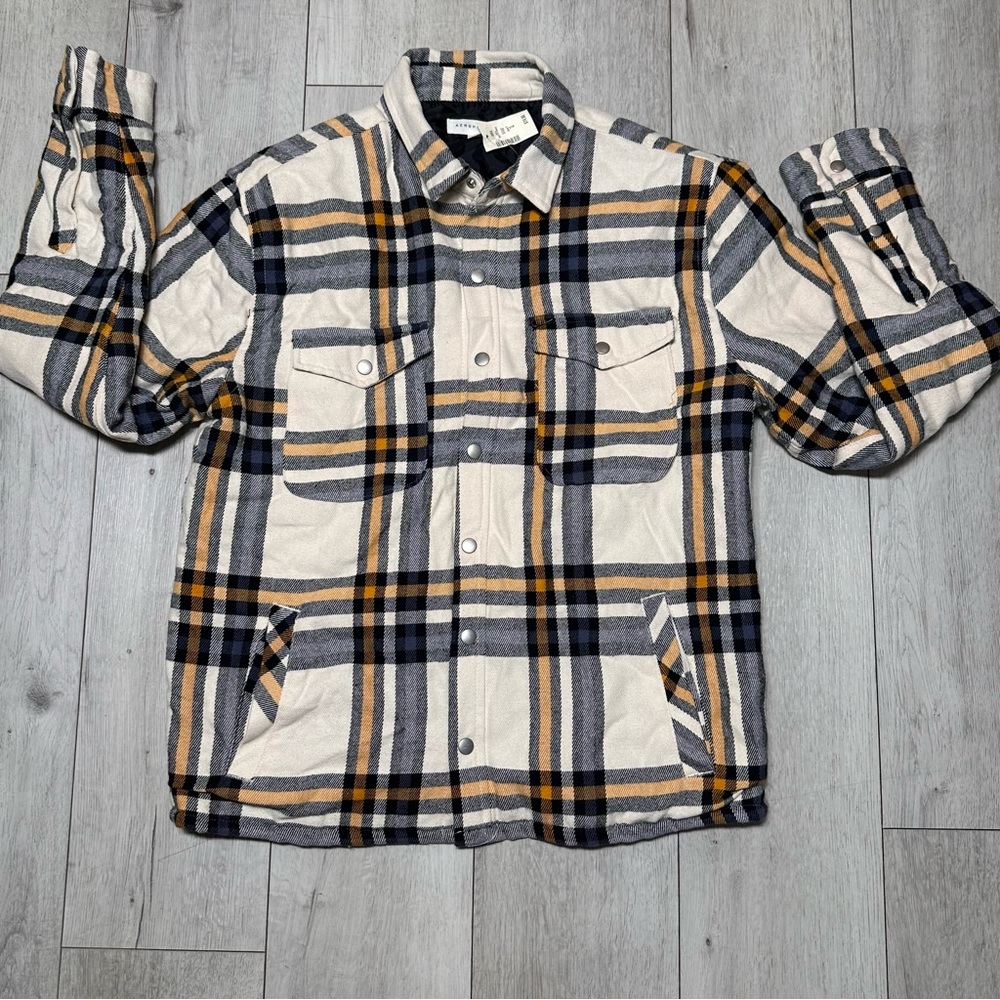 NWT! Aeropostale Button Down Long Sleeve Plaid preppy Flannel Size Small preppy